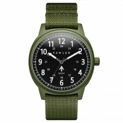 Fawler Scout | Montre Militaire Verte à Bracelet NATO