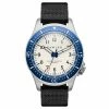 Fawler Luscent | Montre De Plongée En Acier Bleu Et Argenté Avec Cadran Luminescent