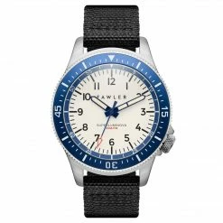 Fawler Luscent | Montre De Plongée En Acier Bleu Et Argenté Avec Cadran Luminescent
