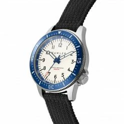 Fawler Luscent | Montre De Plongée En Acier Bleu Et Argenté Avec Cadran Luminescent -Montres bracelet Soldes 1 2svtl
