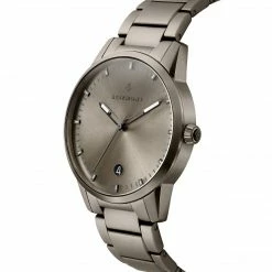 Seizmont Yves | Montre Monochrome En Acier Inoxydable Gris Foncé -Montres bracelet Soldes 1 2yves