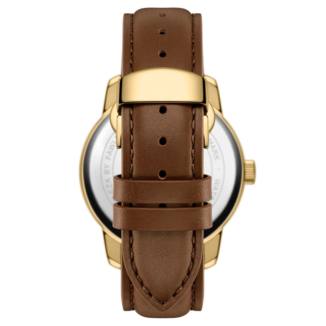 Fawler Beleza | Montre En Acier Inoxydable Doré Et Marbre Vert 6 Fawler Beleza | Montre En Acier Inoxydable Doré Et Marbre Vert – Image 4