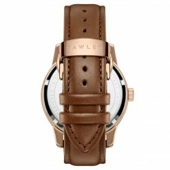 Fawler Dayton | Montre En Acier Inoxydable Couleur Or Rose Avec Cadran Gris Texturé -Montres bracelet Soldes 1 4dajton