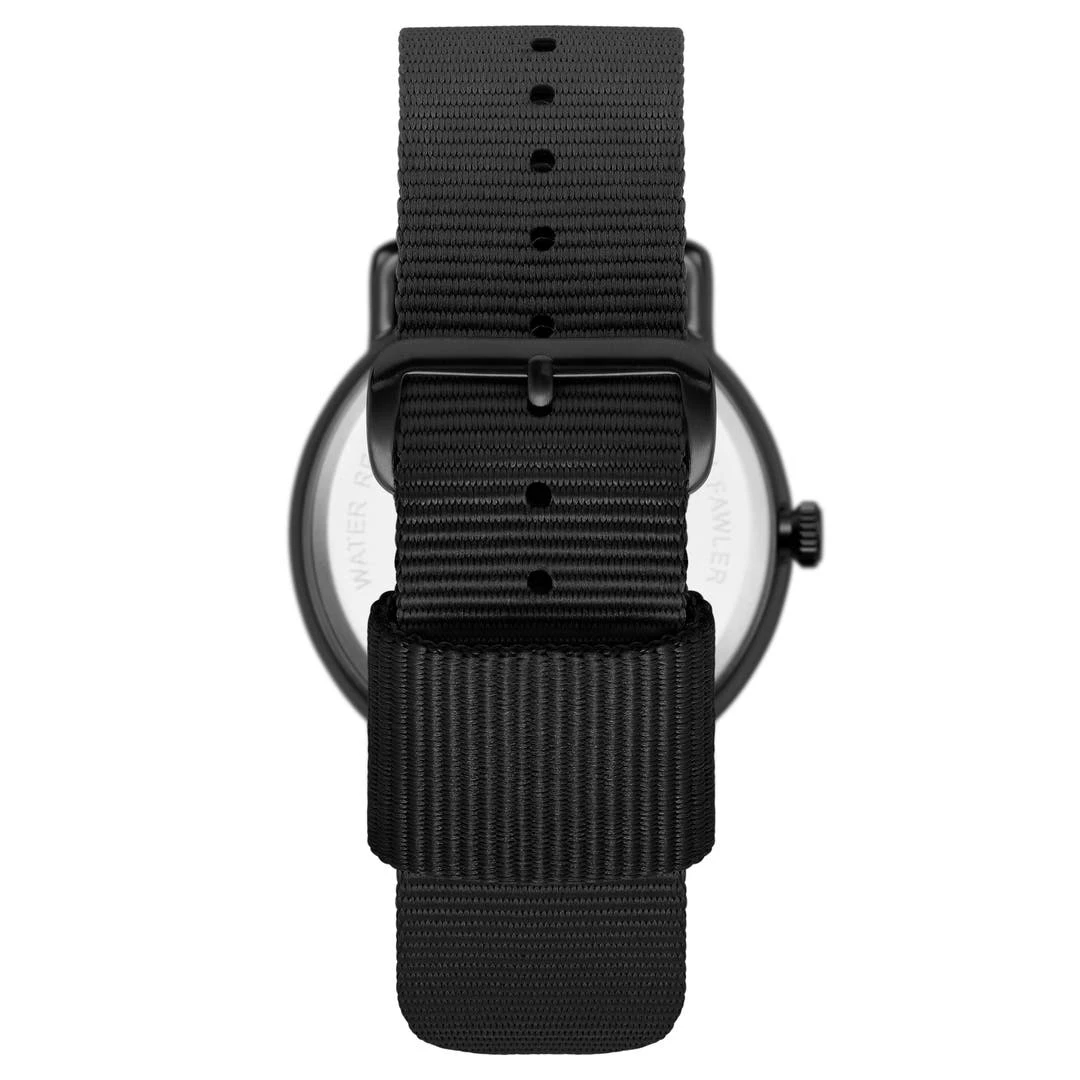 Fawler Kronos | Montre D'extérieur Noire Avec Bracelet En Nylon Noir 7 Fawler Kronos | Montre D'extérieur Noire Avec Bracelet En Nylon Noir – Image 5