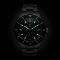 Fawler Makalu | Montre De Plongée En Titane Brossé Avec Cadran En Fibre De Carbone - Série Limitée -Montres bracelet Soldes 1 5.83f8faa55e6352fd61370b2ba204a364