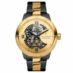 Seizmont Dante II | Montre Squelette Couleur Noir Et Or