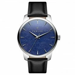Fawler Beleza | Montre En Acier Inoxydable Argenté Avec Aventurine Bleue