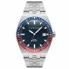 Fawler Emeritus | Montre En Acier Inoxydable à Lunette Bleue Et Rouge -Montres bracelet Soldes 2 1emeritus