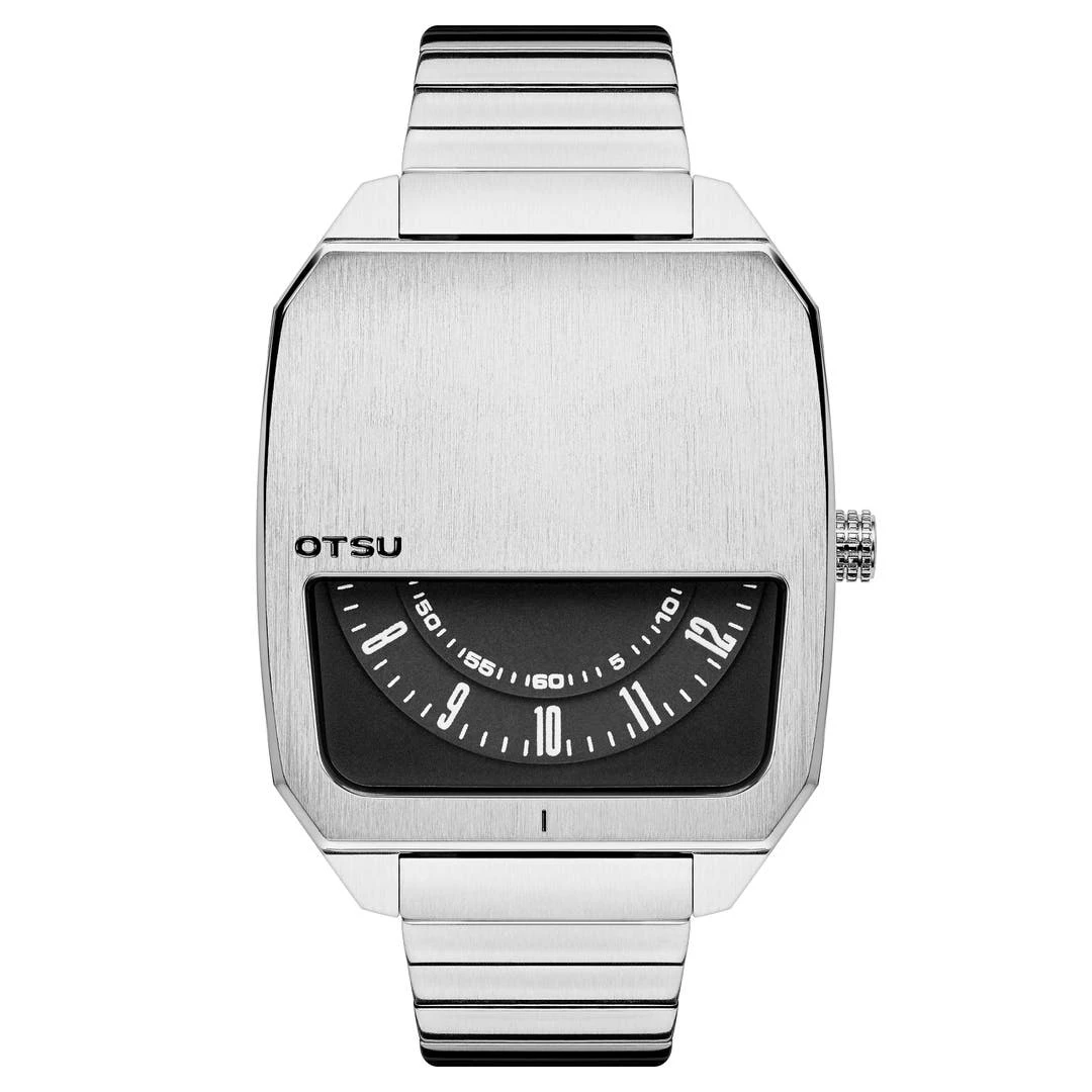 Otsu Hoc | Montre à Demi-cadran En Acier Inoxydable Argenté 3 Otsu Hoc | Montre à Demi-cadran En Acier Inoxydable Argenté