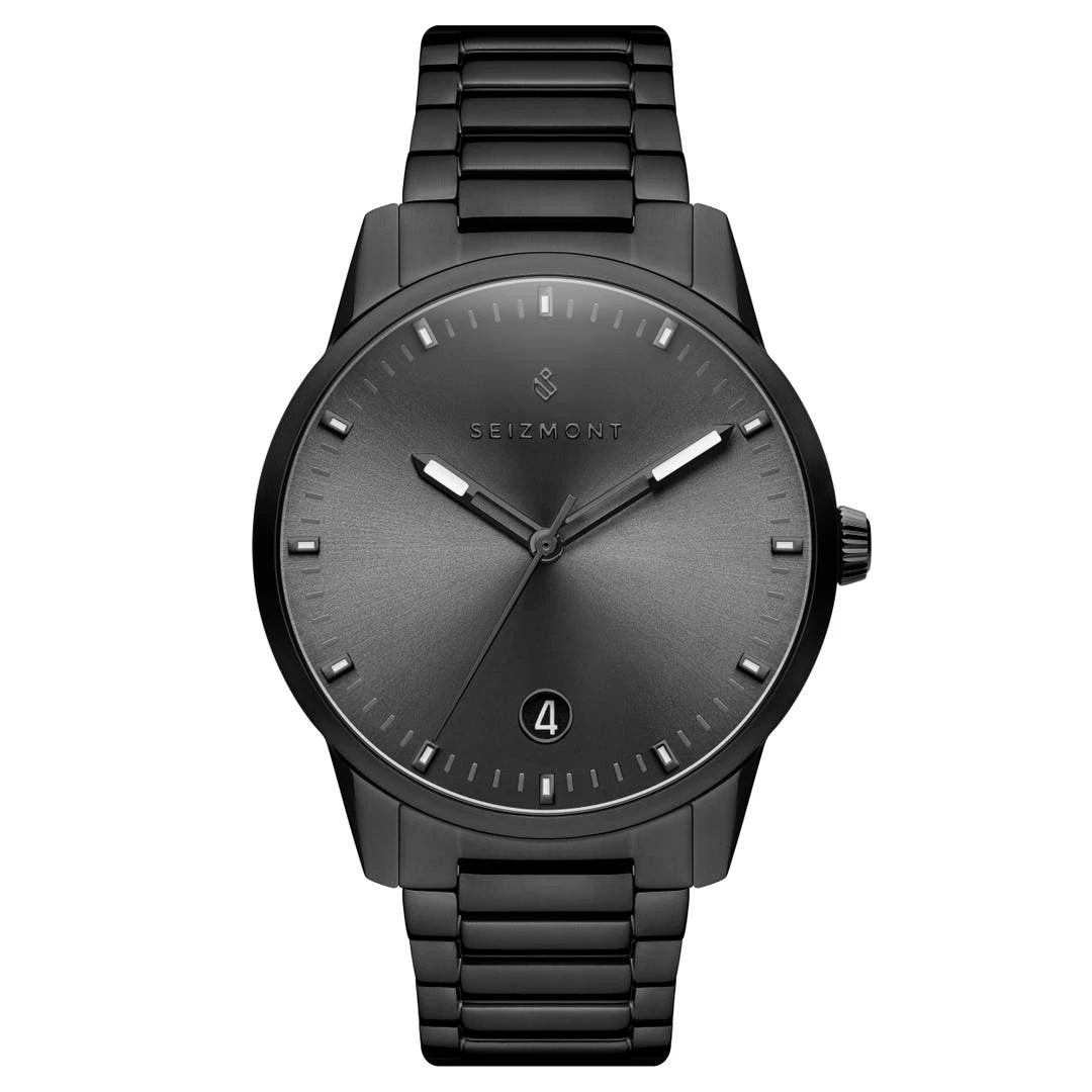 Seizmont Yves | Montre Monochrome En Acier Inoxydable Noir 3 Seizmont Yves | Montre Monochrome En Acier Inoxydable Noir