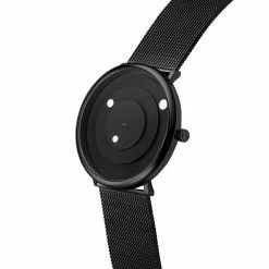 Seizmont Instant | Montre Minimaliste Noire Et Blanche Avec Bracelet En Maille Milanaise -Montres bracelet Soldes 2 2met