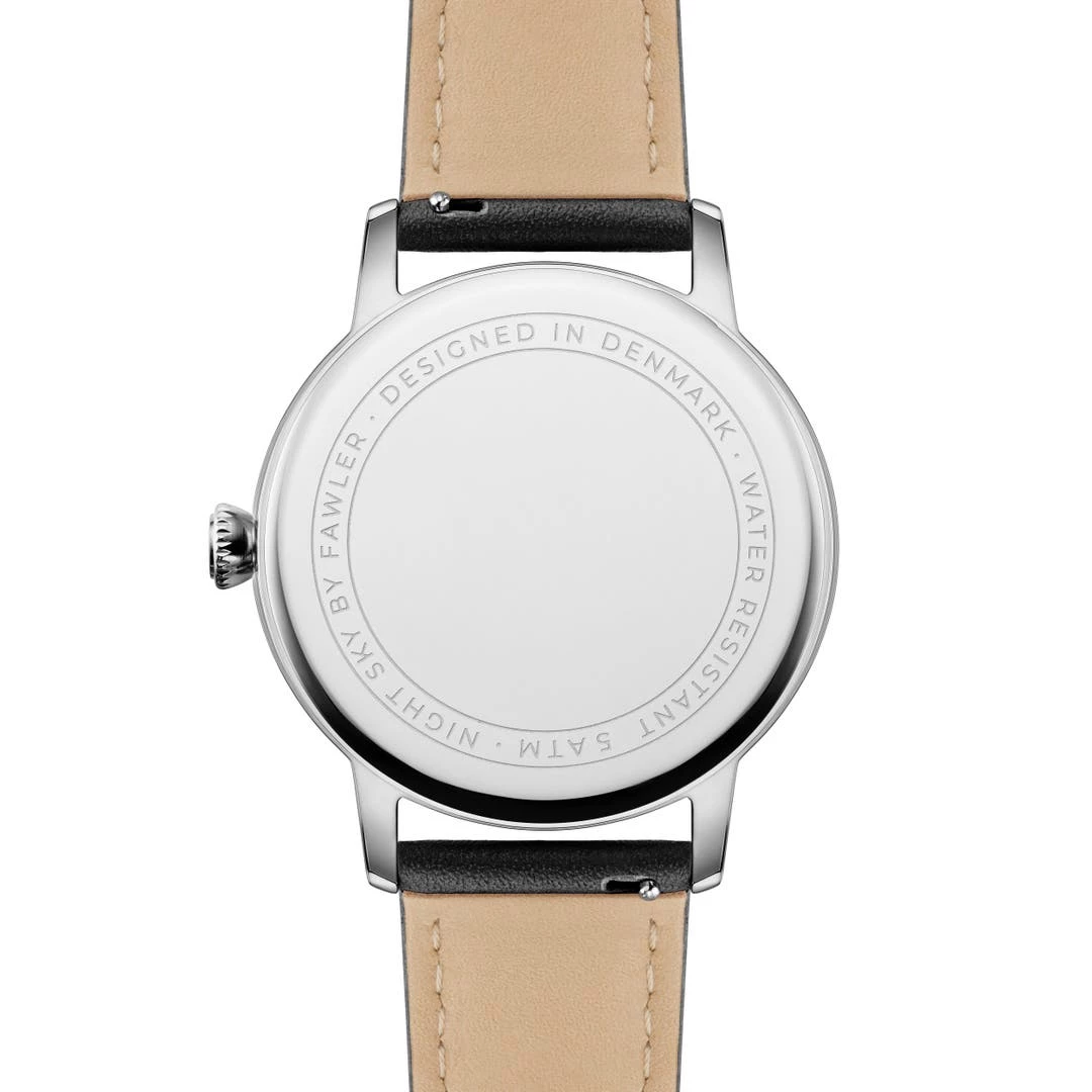 Fawler Night Sky | Montre GMT En Acier Inoxydable Argenté à Cadran Orné D'aventurine 6 Fawler Night Sky | Montre GMT En Acier Inoxydable Argenté à Cadran Orné D'aventurine – Image 4