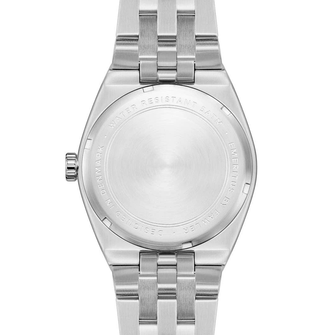 Fawler Emeritus | Montre En Acier Inoxydable à Lunette Bleue Et Rouge 6 Fawler Emeritus | Montre En Acier Inoxydable à Lunette Bleue Et Rouge – Image 4