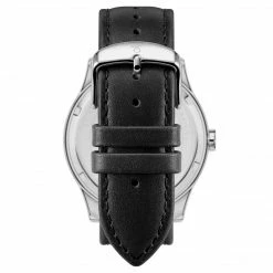 Fawler Imperator | Montre à Phases De Lune En Acier Inoxydable Noir Et Argenté -Montres bracelet Soldes 2 4carr