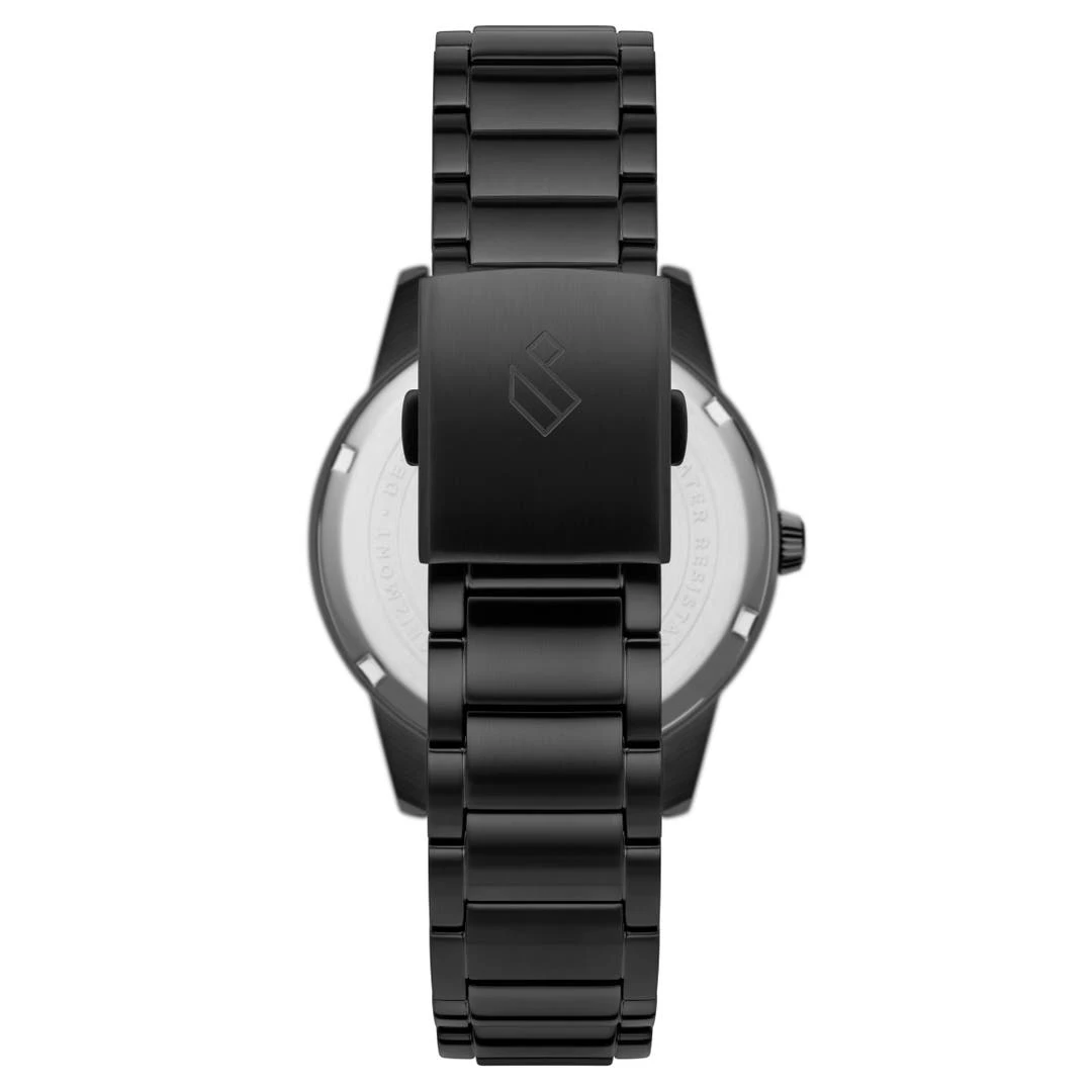 Seizmont Yves | Montre Monochrome En Acier Inoxydable Noir 7 Seizmont Yves | Montre Monochrome En Acier Inoxydable Noir – Image 5