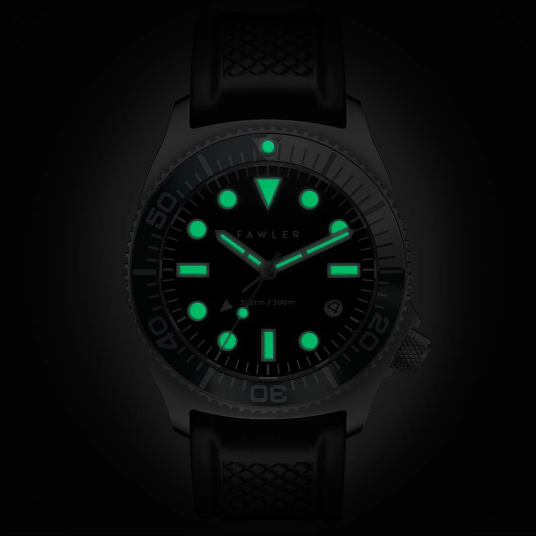 Fawler Alon | Montre De Plongée GMT En Acier Inoxydable Gris 4 Fawler Alon | Montre De Plongée GMT En Acier Inoxydable Gris – Image 2