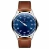 Fawler Paz | Montre Habillée Bleue à Une Seule Aiguille En Acier Inoxydable -Montres bracelet Soldes 3 1ewpaz