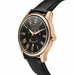 Fawler Imperator | Montre à Phases De Lune En Acier Inoxydable Couleur Or Rose -Montres bracelet Soldes 3 2carr