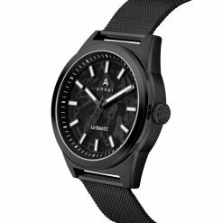 Arkai Caron | Montre Squelette Automatique En Acier Inoxydable Noir -Montres bracelet Soldes 3 2karonver2