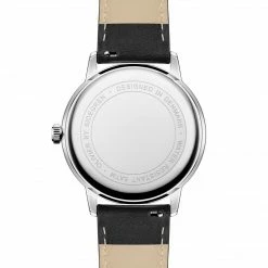 Sidegren Olivier | Montre En Acier Inoxydable Argenté Avec Bracelet Noir -Montres bracelet Soldes 3 3olivije