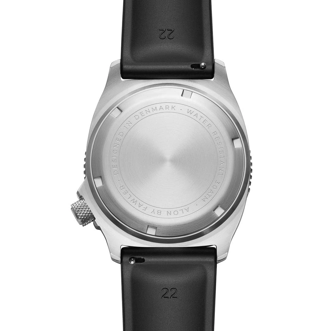 Fawler Alon | Montre De Plongée GMT En Acier Inoxydable Gris 7 Fawler Alon | Montre De Plongée GMT En Acier Inoxydable Gris – Image 5