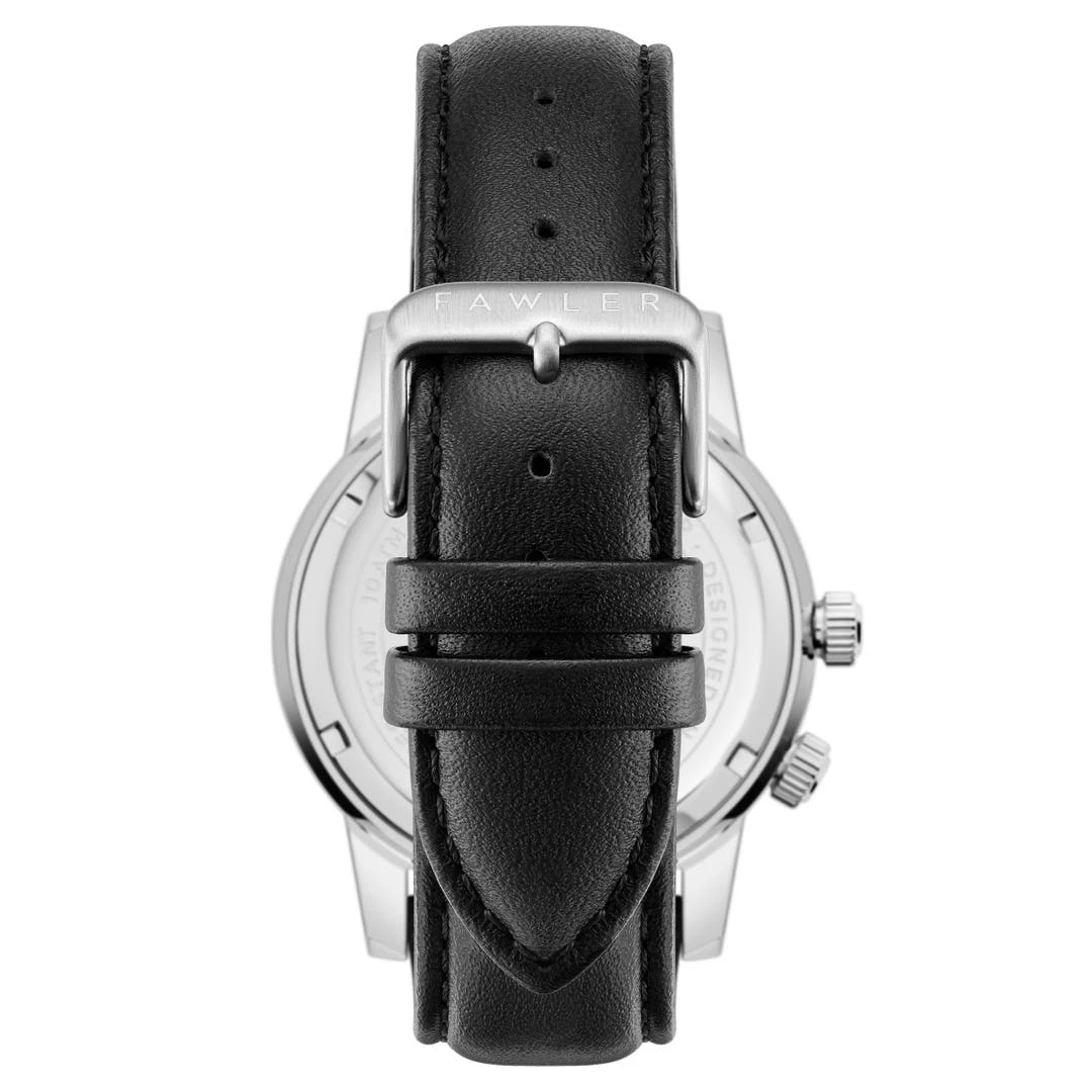 Fawler Gentium | Montre GMT à Heure Universelle En Acier Inoxydable Gris 7 Fawler Gentium | Montre GMT à Heure Universelle En Acier Inoxydable Gris – Image 5
