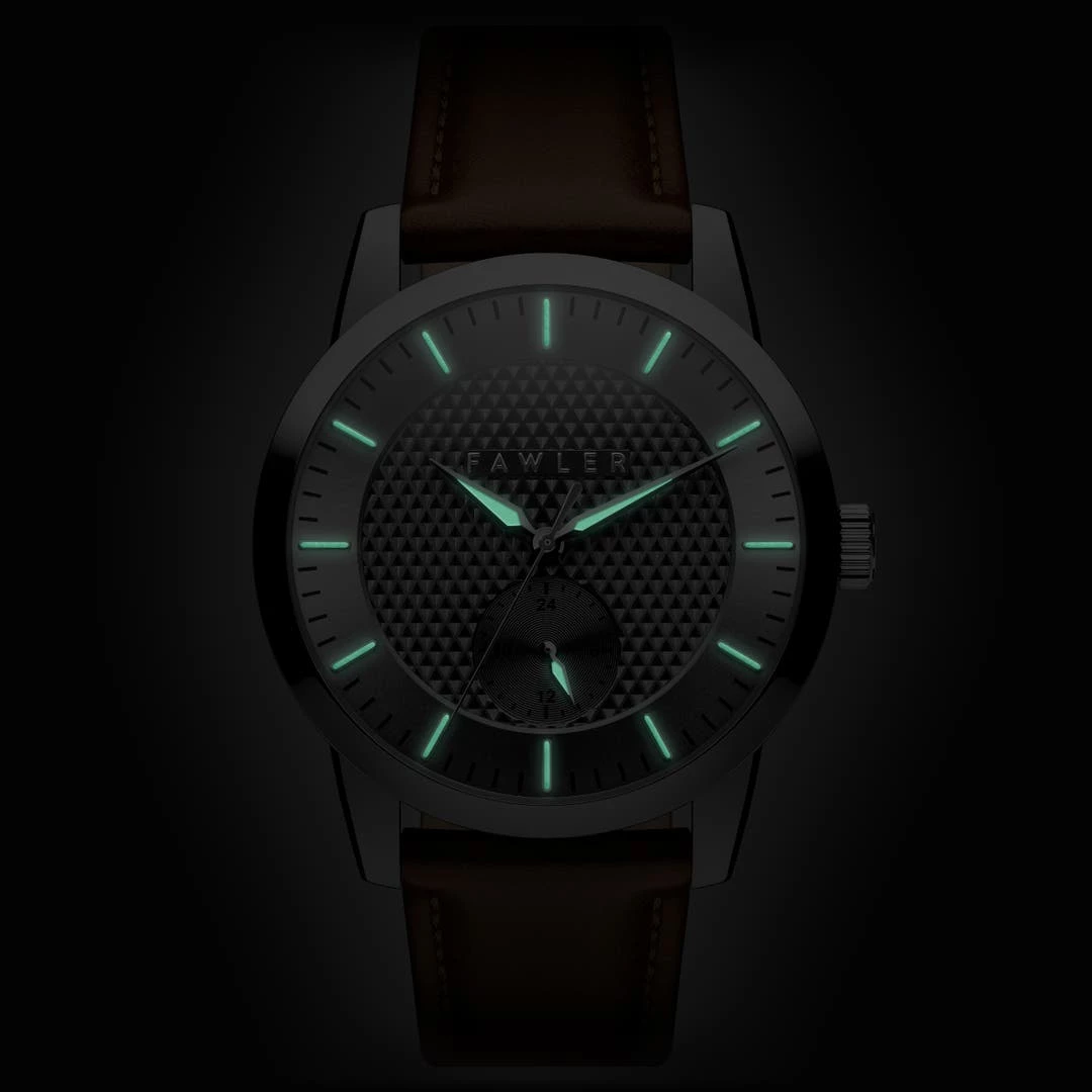 Fawler Dayton | Dayton | Montre En Acier Inoxydable Argenté Avec Cadran Gris Texturé 4 Fawler Dayton | Dayton | Montre En Acier Inoxydable Argenté Avec Cadran Gris Texturé – Image 2