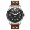 Fawler Apollo | Montre Aviateur En Acier Inoxydable Couleur Noir Et Argent -Montres bracelet Soldes 4 1apolo