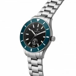 Fawler Makalu | Montre De Plongée En Titane Brossé Avec Lunette Bleue -Montres bracelet Soldes 4 2.e0950ef73790205ac5ae04c12e21410c