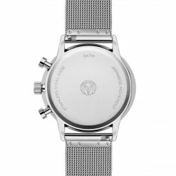 Lucleon Ternion | Montre à Double Fuseau Horaire En Acier Inoxydable Blanc Et Argenté -Montres bracelet Soldes 4 3ninon