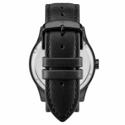 Fawler Imperator | Montre à Phases De Lune En Acier Inoxydable Noir -Montres bracelet Soldes 4 4carr