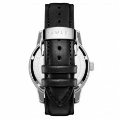 Fawler Dayton | Montre En Acier Inoxydable Argenté Avec Cadran Noir Texturé -Montres bracelet Soldes 4 4dajton