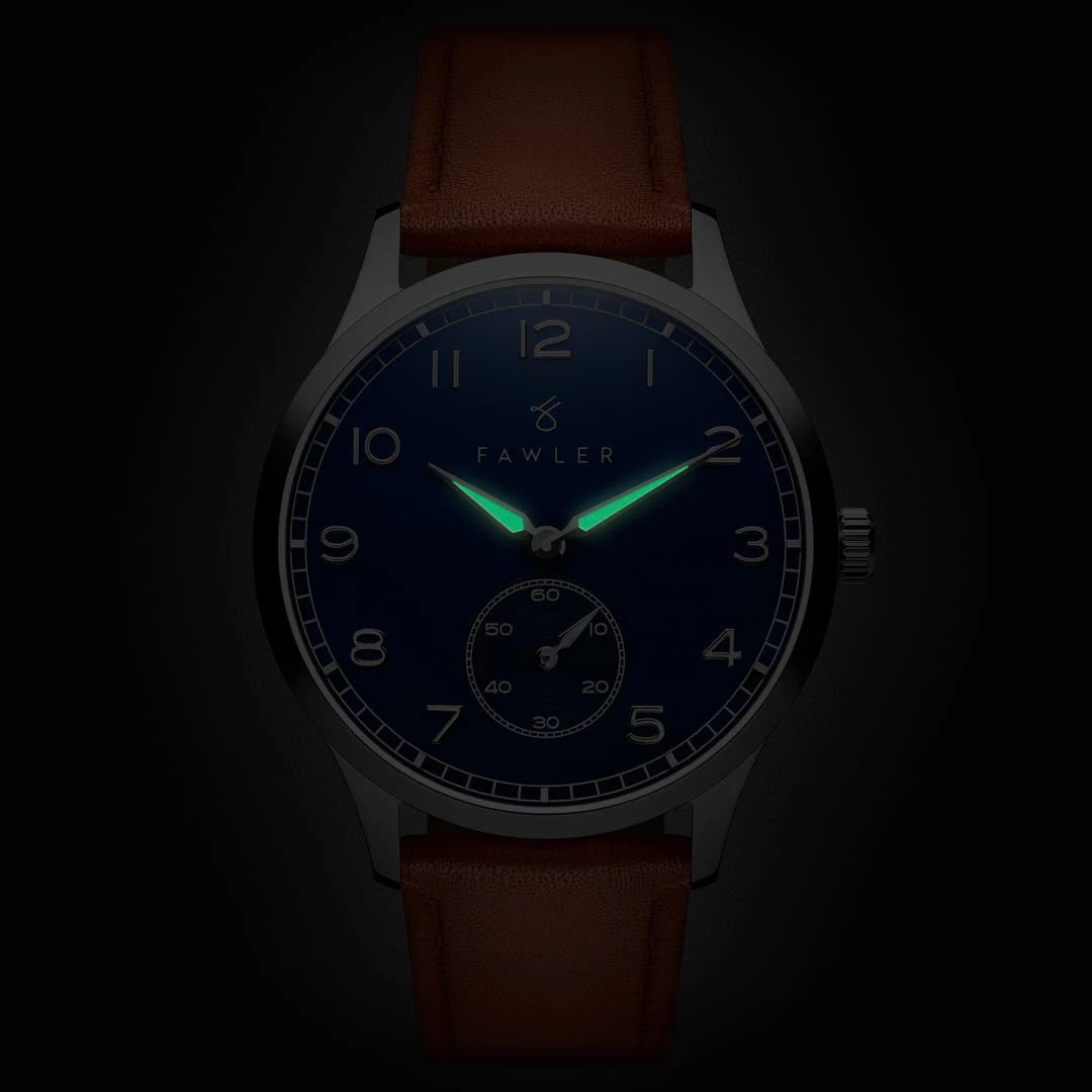 Fawler Adrien | Montre En Acier Inoxydable Et émail Bleu 4 Fawler Adrien | Montre En Acier Inoxydable Et émail Bleu – Image 2