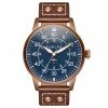 Fawler Apollo | Montre Aviateur Bleue Et Cuivre En Acier Inoxydable -Montres bracelet Soldes 5 1 26130 2
