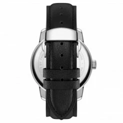 Fawler Beleza | Montre En Acier Inoxydable Argenté Et Marbre Noir -Montres bracelet Soldes 5 4beliz
