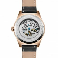 Arkai Caron | Montre Squelette Automatique En Acier Noir Et Or Rose -Montres bracelet Soldes 6 3karonver2
