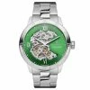 Seizmont Dante II | Montre Squelette Argentée à Cadran Vert -Montres bracelet Soldes 7 1.bc8c9025b17c70f97beeca7ac219c0c2