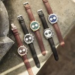 Fawler Cicero | Montre Chronographe Vintage Bleue -Montres bracelet Soldes allciceros1548dkajika41 1 2