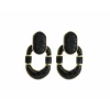 Boucles D’oreilles Diamond Noir, Marque Barong Barong | Bijoux Totem -Montres bracelet Soldes barong barong boucles doreilles diamond