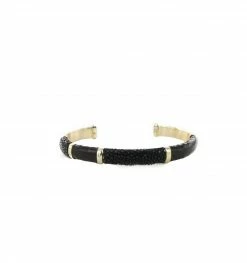 Bracelet Jonc Saphira Mixed Noir, Marque Barong Barong | Bijoux Totem