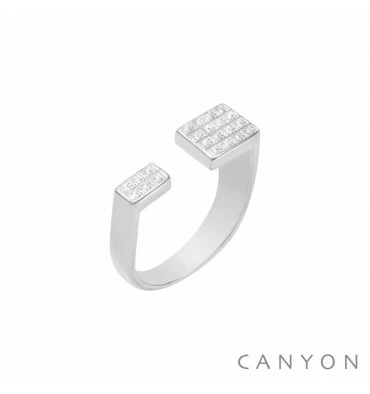 CANYON Sur Bijoux-Totem : Bague En Argent 925 ! 3 CANYON Sur Bijoux-Totem : Bague En Argent 925 !