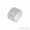 Bague Argent 3 Anneaux Plats, Marque Canyon France | Bijoux Totem -Montres bracelet Soldes canyon bague 4