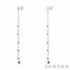 Boucles D'oreilles Onyx Vert, Marque Canyon France | Bijoux Totem -Montres bracelet Soldes canyon boucles d oreilles 10
