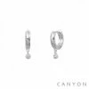 Boucles D'oreilles Créoles CANYON-Argent 925-bijoux Totem. -Montres bracelet Soldes canyon boucles d oreilles creoles 2