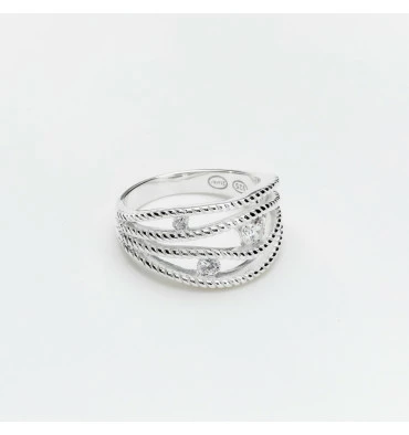 Bague 4 Anneaux En Argent, Marque Canyon France | Bijoux Totem 3 Bague 4 Anneaux En Argent, Marque Canyon France | Bijoux Totem