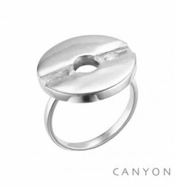 Bague Argent Rond évidé, Marque Canyon France | Bijoux Totem