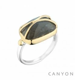 Bague Labradorite & Argent, Marque Canyon France | Bijoux Totem