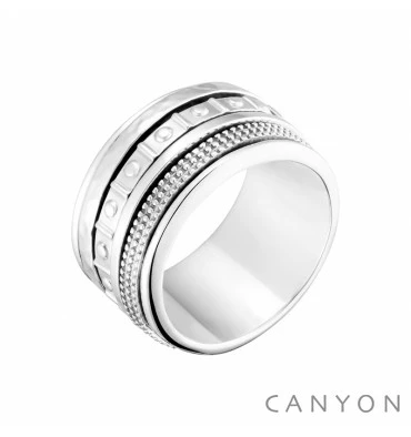 Bague 5 Anneaux En Argent, Marque Canyon France | Bijoux Totem 3 Bague 5 Anneaux En Argent, Marque Canyon France | Bijoux Totem