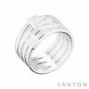 Bague En Argent 4 Anneaux, Marque Canyon France | Bijoux Totem -Montres bracelet Soldes canyon france bague 24