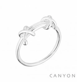 Bague 2 Boucles En Argent, Marque Canyon France | Bijoux Totem